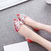 Fashion Slip-on Shoes for Women Diamond Black Stripper With Heel Woman Flats Sale Vacation High Quality Fashion Korean Style Offer 39