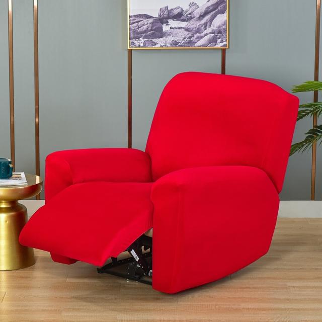 Culoare solidă, catifea moale, elastică, pentru băiat leneș, husă pentru scaune pentru scaune reclinabile, pentru acasă