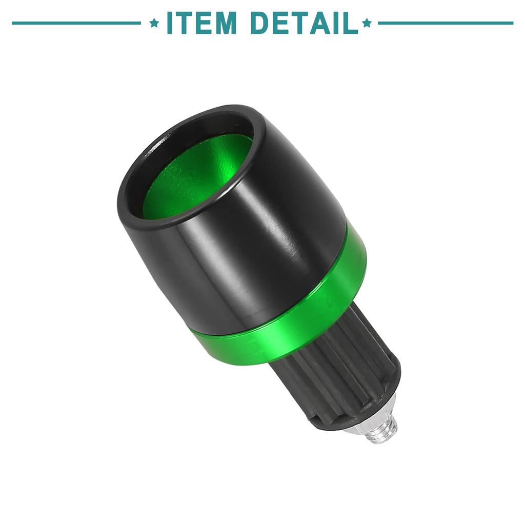 ACROPIX Handlebar End Cap Plug Bar End for CNC Motorcycle 18mm Universal Green 2pcs