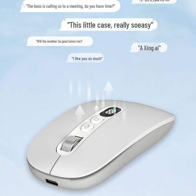 Sayrelances M191 AI Smart Mouse with 26-Language Voice Input