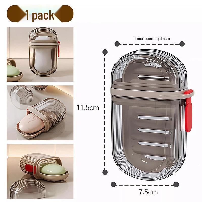 Luxury Portable Soap Case with Lid and Drainage