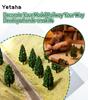 Yetaha Model Set of for Architectural Pine Miniature Garden 78mm Trees, 50, Dioramas, Railways, Models, Trees, Decoration, Approx.