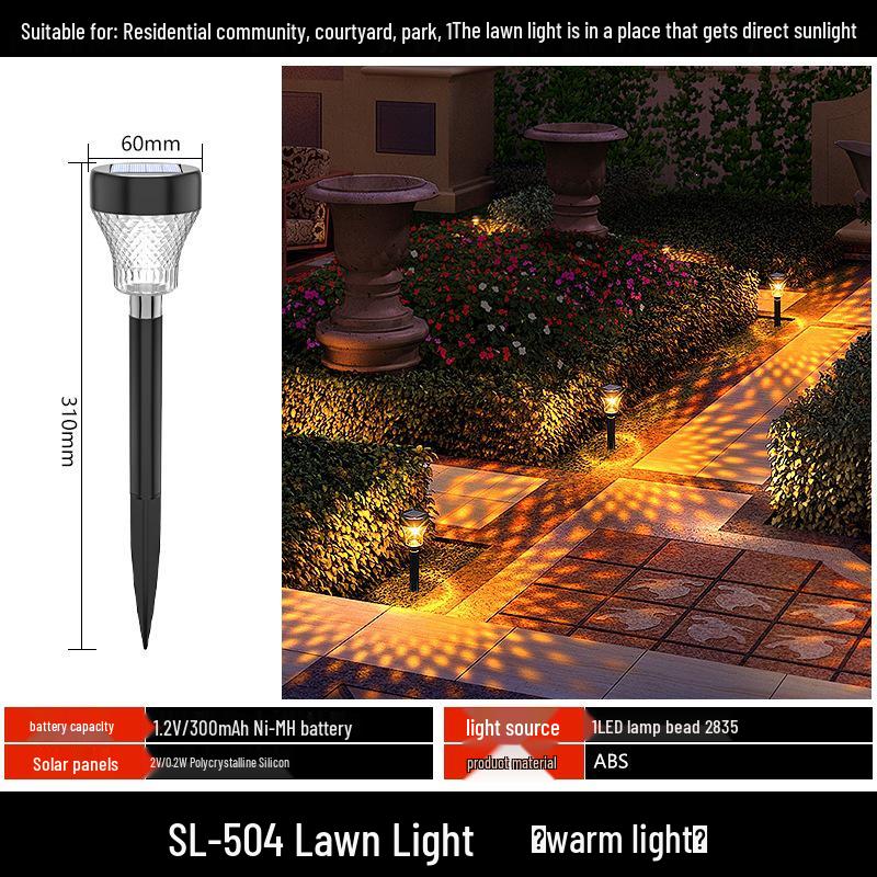 Waterproof Solar Yard and Lawn Decorative Lights for Outdoor Garden and Villa Arrangement