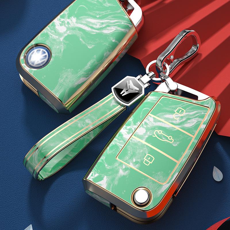 Volkswagen Car Key Cover: TPU Shell for Tuon, Touran L, Lamando, Golf, T-Roc