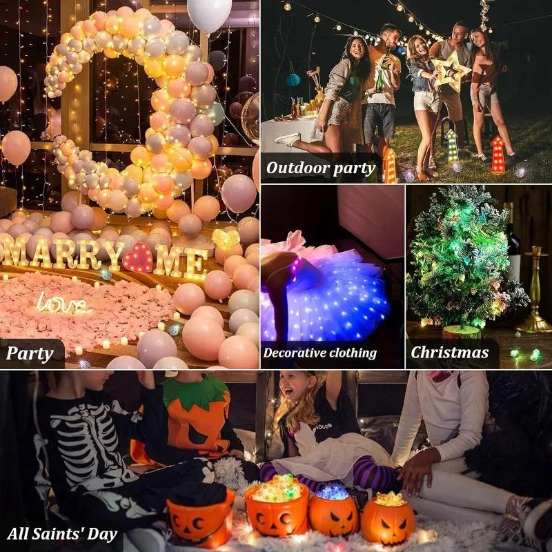 Mini LED Balloon Lights Waterproof Flash Tumbler Ball Lamp Glow LED Lamp For Lantern Wedding Birthday Christmas Party Decoration