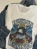 Waylon Tshirtrock Band Unisex Tee Vintage Feelwhite
