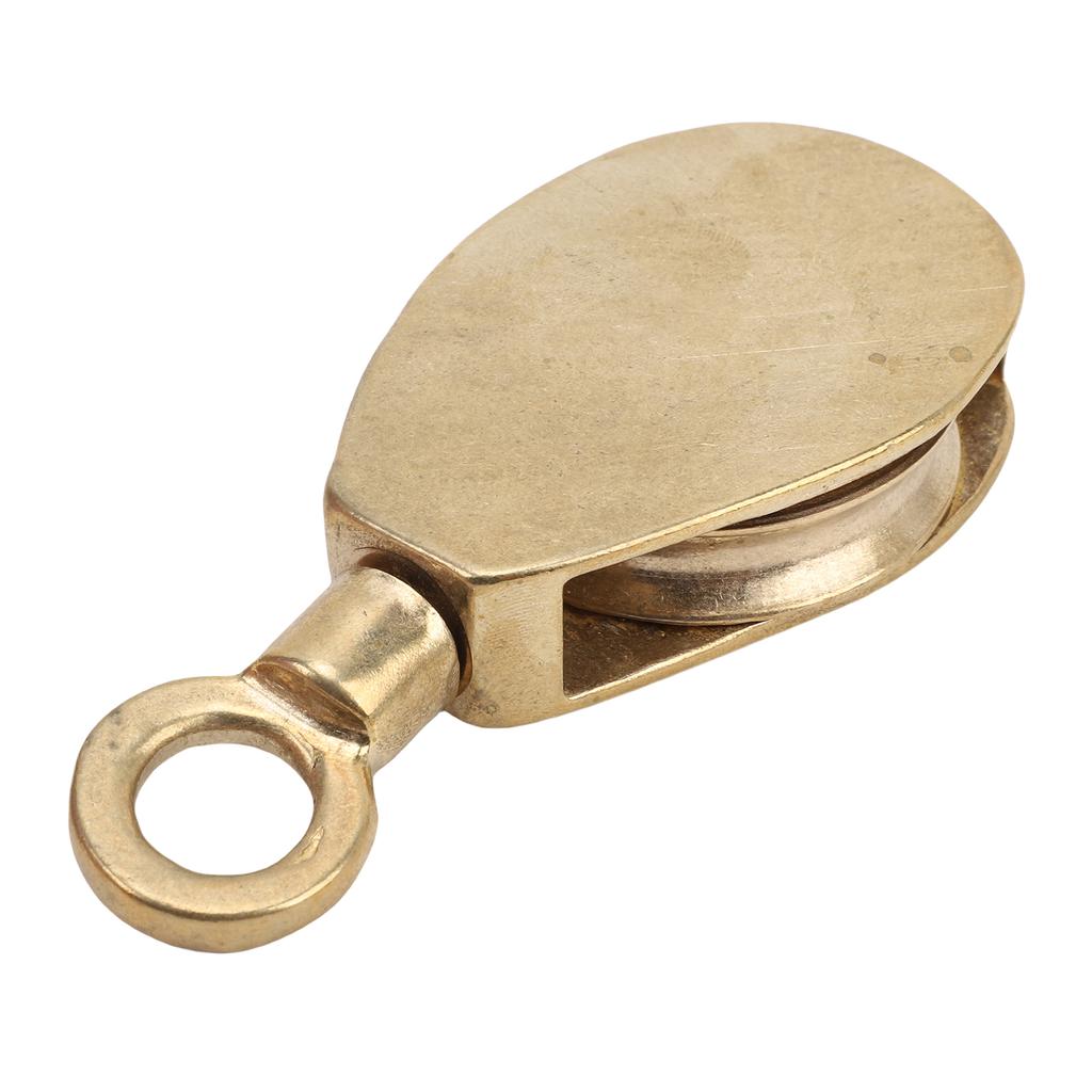Brass Flag Rope Pulley Elegant Boats Yachts Smooth Flagpole Sliding Hardware for Enhanced Flag Hoisting Experience