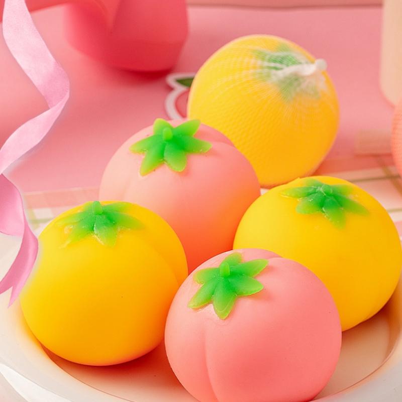 Creative Peach Shaped Soft Slow Rebound Squeeze Toys Perfect For Stress Relief Relaxation For All Ages Home Work