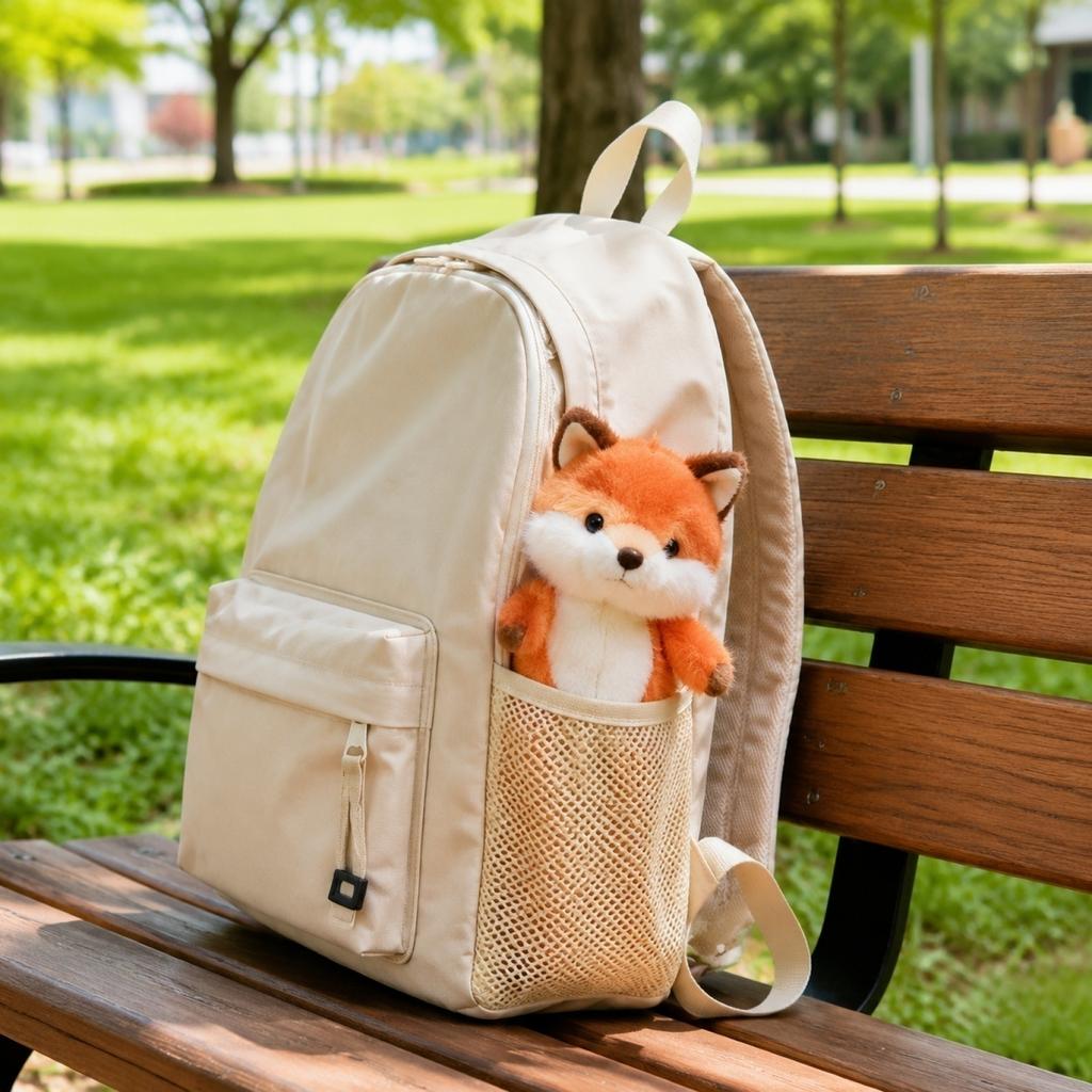 Cute Plush Pencil Case for Kids Girls, Soft Furry Pencil Pouch, Large Capacity Zipper Pen Holder Bag for School Supplies and Stationery