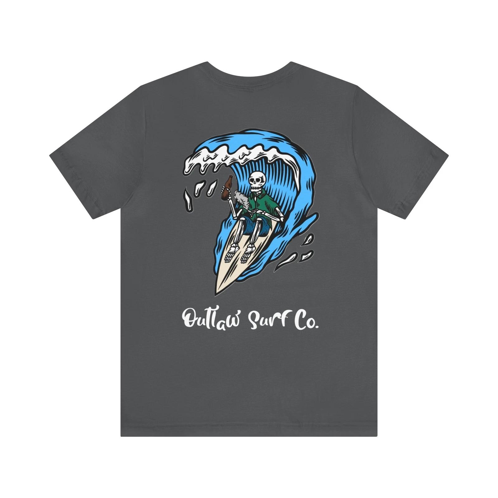 Outlaw Surf Skeleton Party Wave T-Shirt XL
