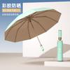 Automatic Umbrella Sunscreen, UV Protection, Weather and Rain Dual-purpose Double Enlarged Solid Folding Men's and Women's Sun Umbrella, Wind Resi