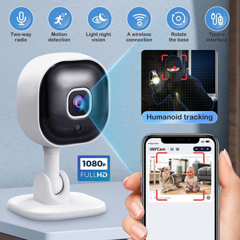 1080P HD WIFI Camera, Indoor Security Camera, Night Vision, Two-Way Audio, Human Detection, Security Camera