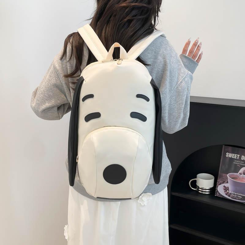 Trendy Large-capacity Casual Versatile Travel Dog Backpack High-quality Cute Puppy Shape Fashion Oxford Shoulder Bag KTY