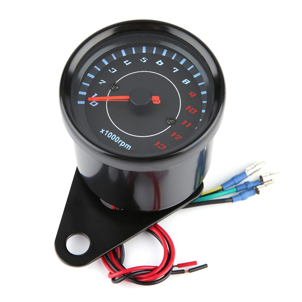 DC Universal Motorcycle Electronic Tachometer LED Backlit Electronic Tachometer Electronic Tachometer with LED Backlight