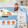Tower Step Stool for Toddlers Kids 3-Level Height Adjustable 350LBS White