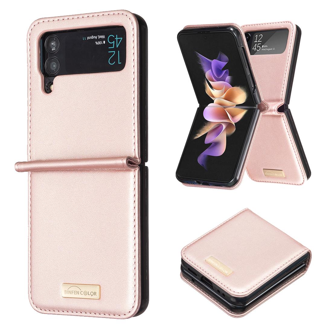 

Leather Case for Samsung Galaxy Z Flip 5 4 3 5G Flip4 Flip3 Anti-Knock Cover Skin Feeling Ultra Thin Plain Matte Coque Fundas for Galaxy Z Flip 3 золотой
