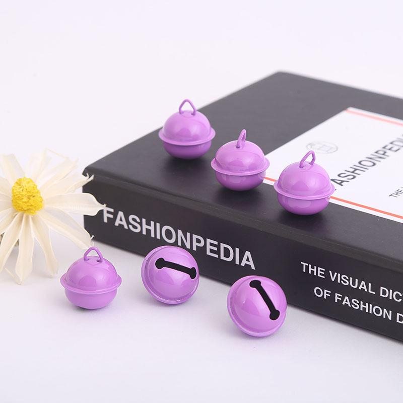 22mm Candy Color Baked Paint Round Pet Collar Bell - Christmas Accessories