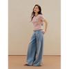 Inman Women's American Retro High-Waist Wide-Leg Jeans