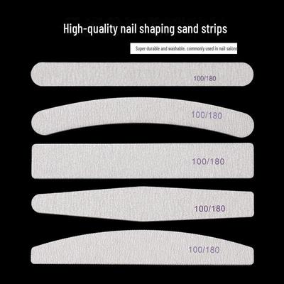 Premium witte zandstrips voor manicures, nagelvormgeving, polijsten en verwijdering. Perfect voor nagelvijlen en duurzame gereedschappen.
