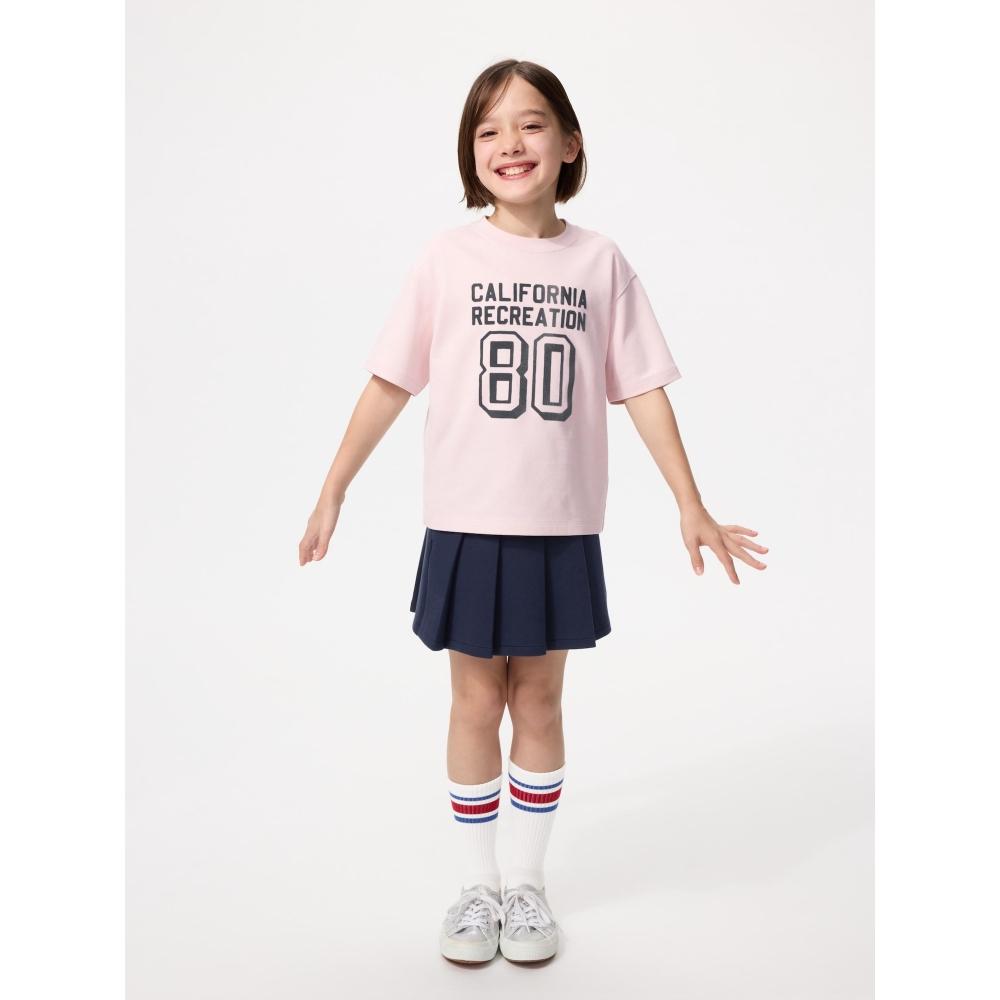 Uniqlo Japan Aerism Cotton Graphic Crewneck Tee