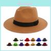 Stylish Jazz Hat For Men And Women With Wide Brim And Breathable Warmth For Summer Outdoor Events