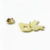 Elegant Golden Papaver Flower Brooch With Adjustable Bowknot Vintage Fashion Metal Pin For Independence Day And Casual Outfits