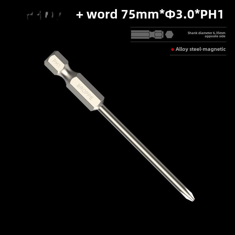 BROPPE Magnetic Cross Screwdriver with Electric Drill and Pneumatic Nozzle Head
