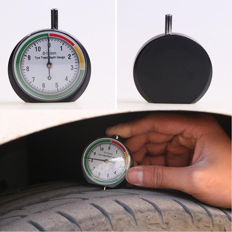 Reifenprofiltiefenmesser Auto Reifenprofilmesser Messgerät Hohe Genauigkeit Reifenmesswerkzeug Bremse Mit Aufbewahrungstasche Autozubehör