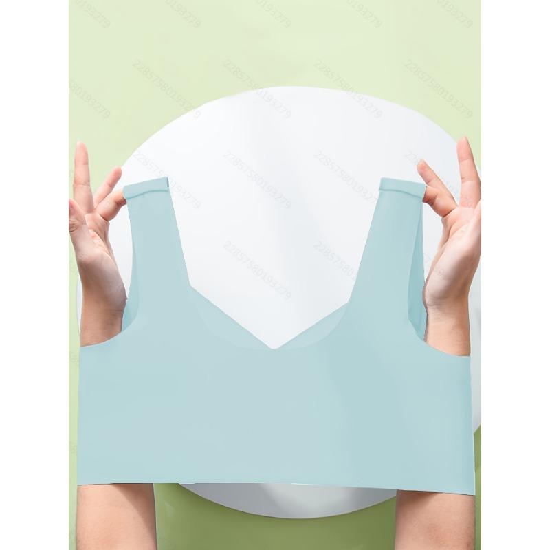 Seamless Wide Strap Bra Wireless Full Coverage Comfort Padded Daily Wear Bra for Women
