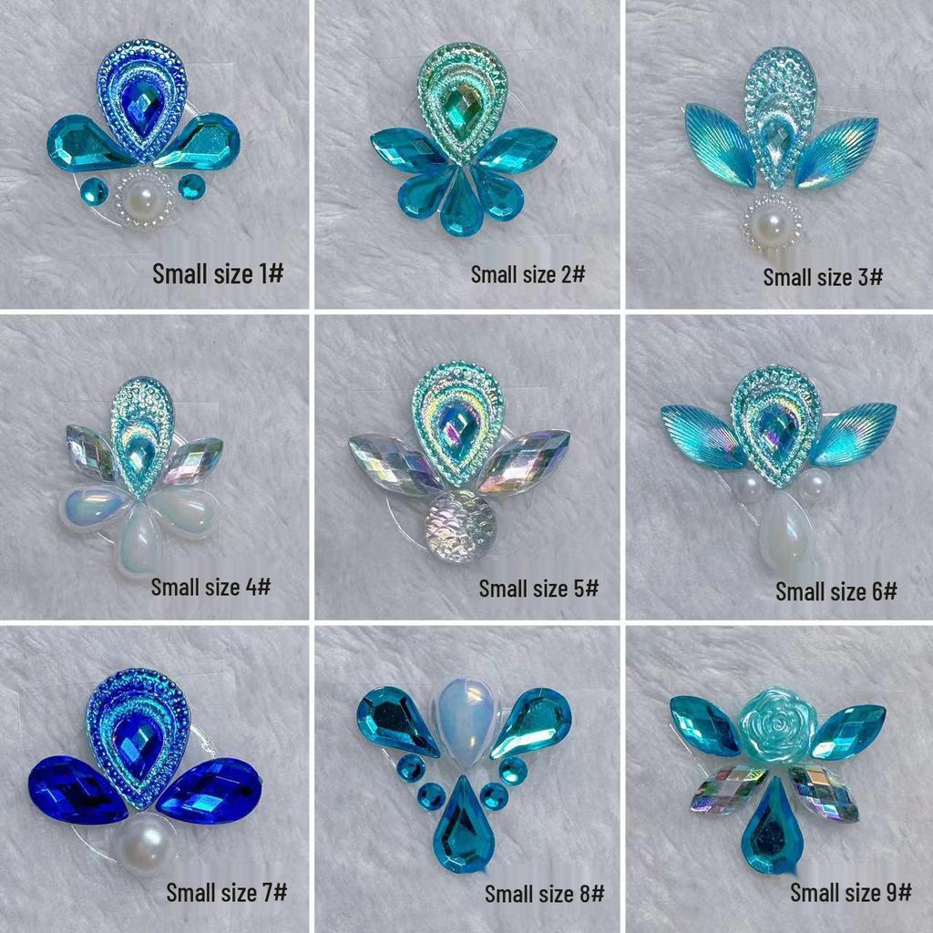 Kids' Hanfu Flower Forehead Tattoos: Ancient Style Adornment for Girls