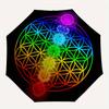 Chakra Balance Mandala: Vibrant Energy Healing ArtworkUmbrella, Portable 3-Fold Umbrella for Men & Women,Christmas Gift ES185