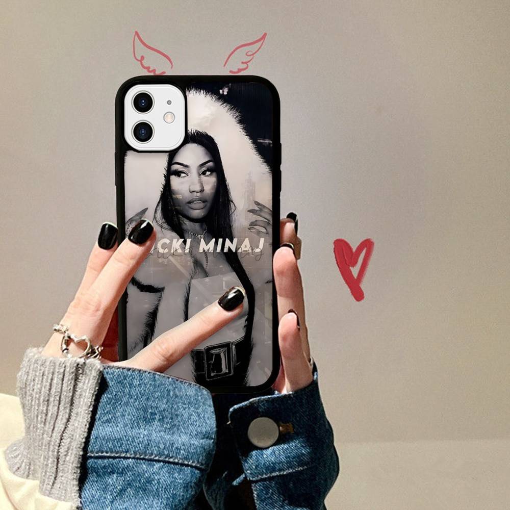 N-Nicki Singer Minaj Telefoonhoesje Voor IPhone 17 16 15 14 13 12 11 Pro Max Plus PC+TPU Schokbestendige Achterkant