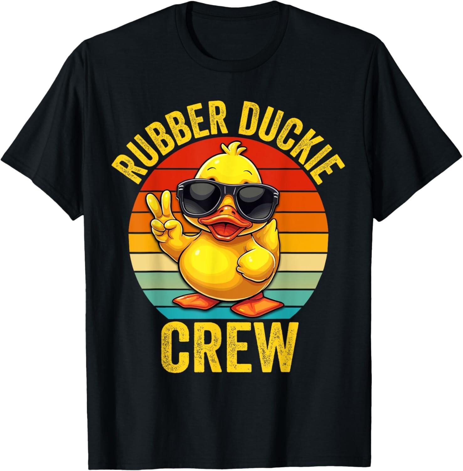 Rubber Duckie Crew Cruise Duck T-Shirt Mens Womens Tees Top XL