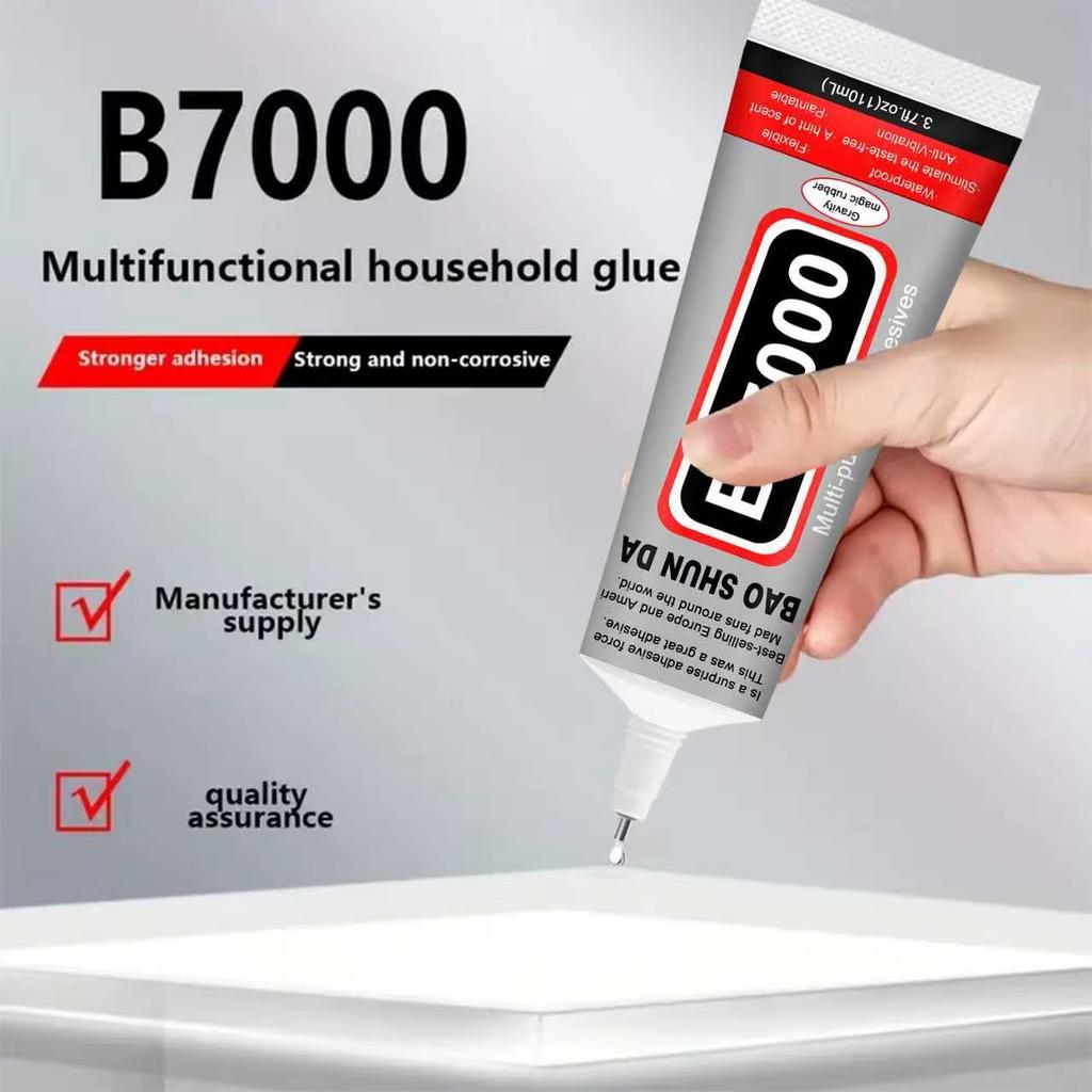 B7000 Mobile Phone Screen Super Waterproof Adhesive Universal Bonder for Apple and Samsung Touchscreen Glass 110ml Fast-Setting B7000 + T7000