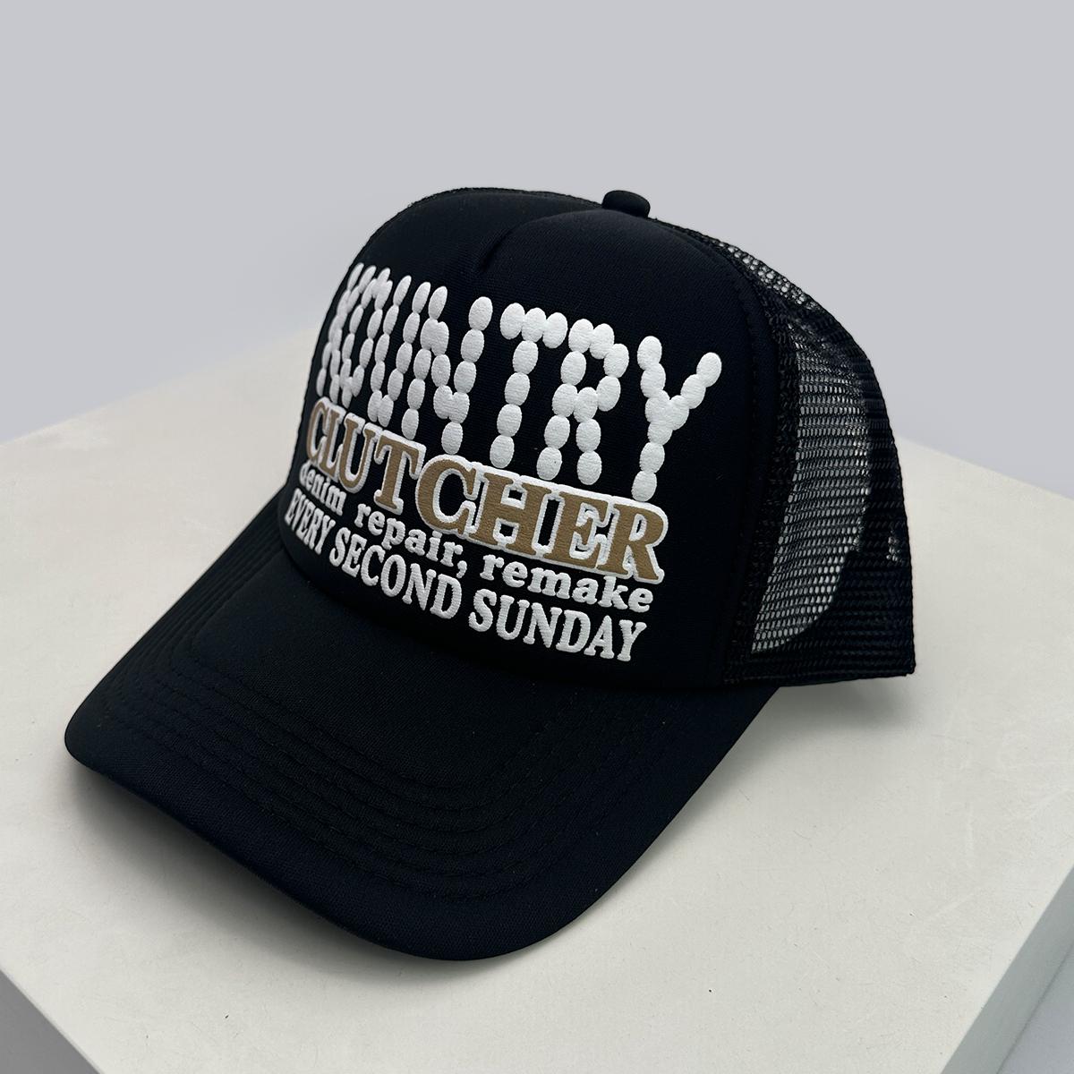 

New Unisex Color Block 3D Printed Letters Baseball Hats Sunshade Hip Hop Breathable Street Trucker Caps Mesh Versatile Outdoor 52-60cm
