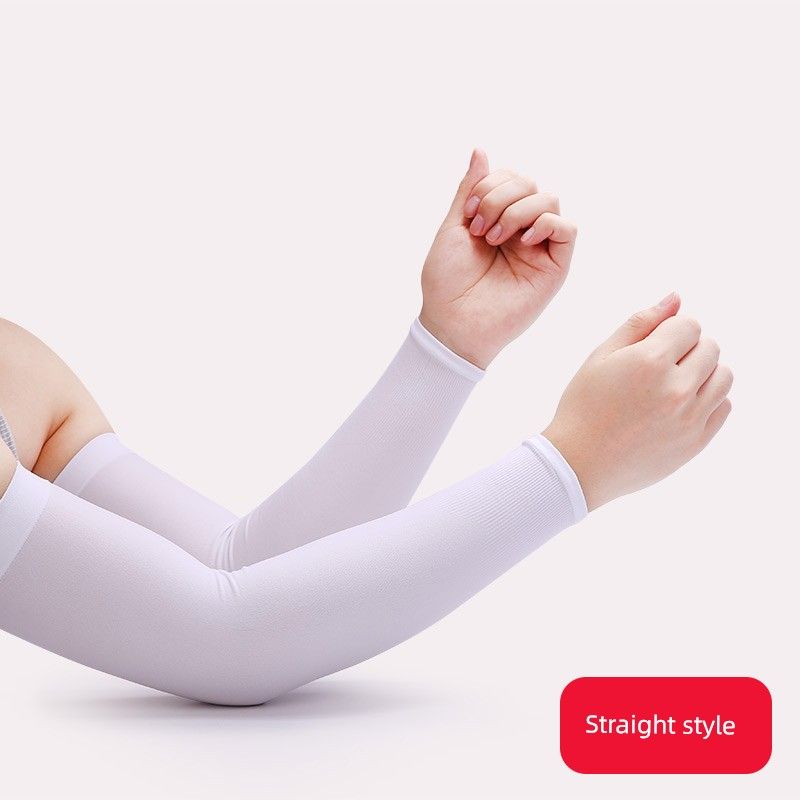 

Женские солнцезащитные нарукавники из удлиненного ледяного шелка с защитой от УФ-излучения White [1 pair]]