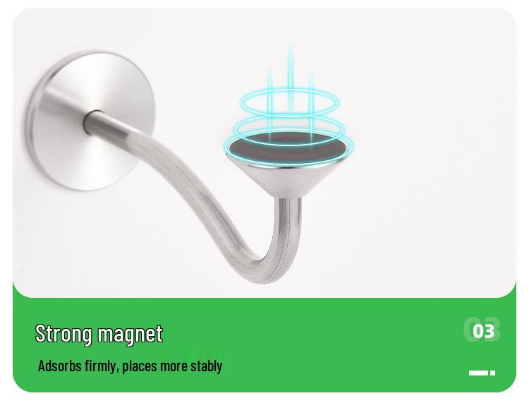 Stainless Steel Wall-Mounted Magnetic Soap Holder