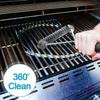 1PC Stainless Steel Wire Barbecue Cleaning Brush with Long Handle Y-shaped Curly Brush Non-stick Barbecue Cleaning Brush