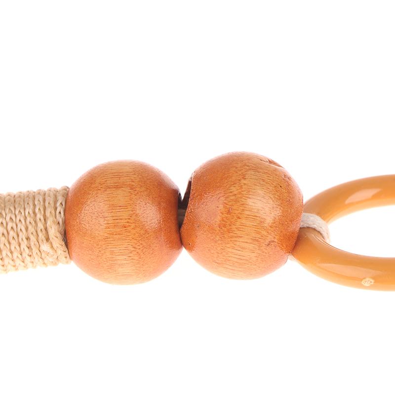 1Pc 10 Colors Wood Beads Purse Handles For Bag Making Purse Straps Wood Beaded Bag Handles Replacement Handbag Handles