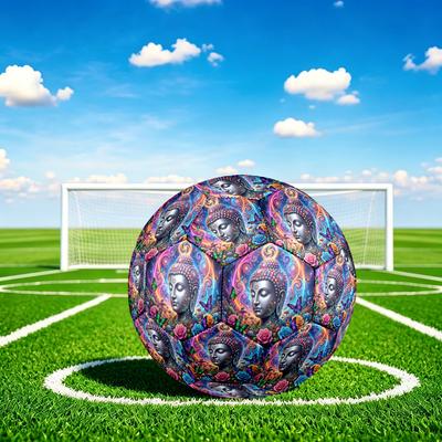 1pc Buddha Dreamscape Durable Size 5 Soccer Ball Professional Match Training Football Indoor &Outdoor Sports Ball P60167