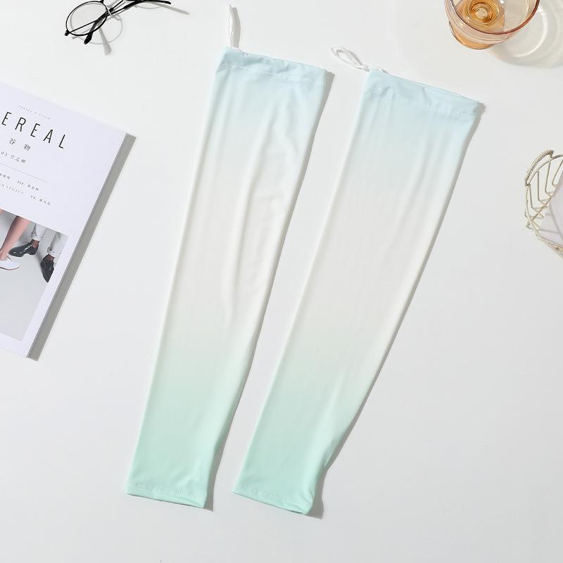 

Ice Silk Arm Sleeves Breathable UV Protection Running Cycling Arm Guards Men Women Adjustable Cooling Hiking Travel Arm Cover