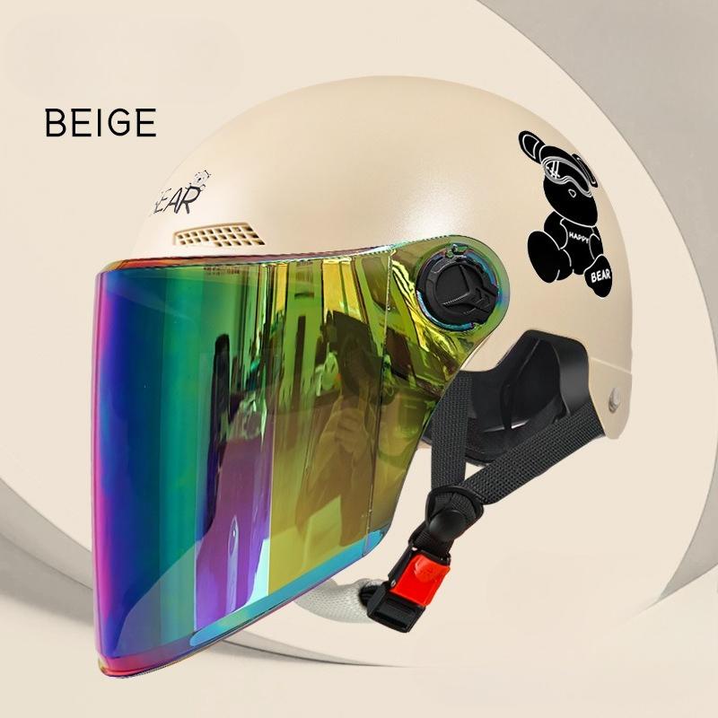 Electric Vehicle Four-season Helmet Motorcycle Helmet Summer Sun Protection Women's Helmet Men's Electric Vehicle Half Helmet