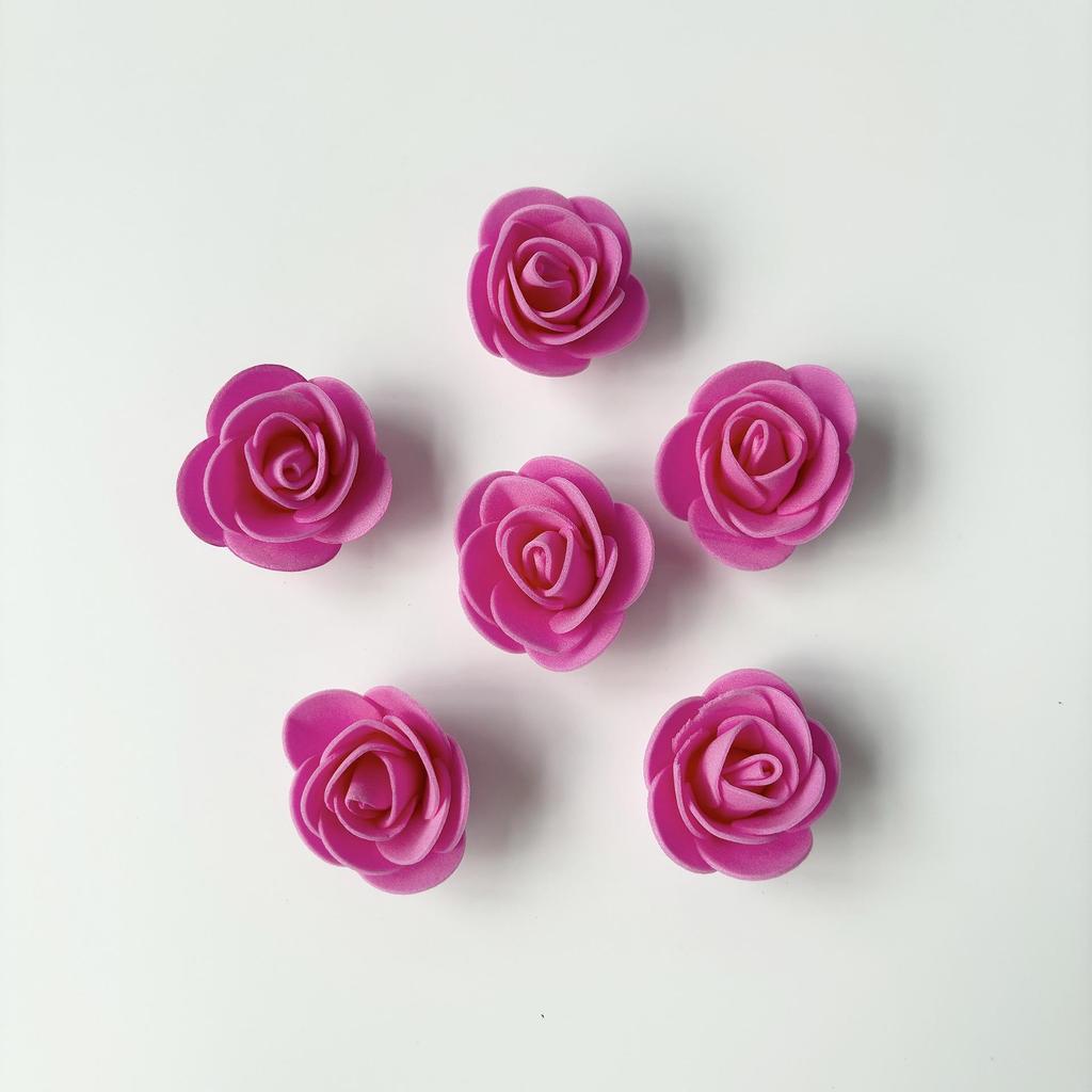 Trandafiri din spumă PE de 3,5 cm, 200 buc, Demontabili pentru Ursuleți din Spumă, Coroane și Decorațiuni