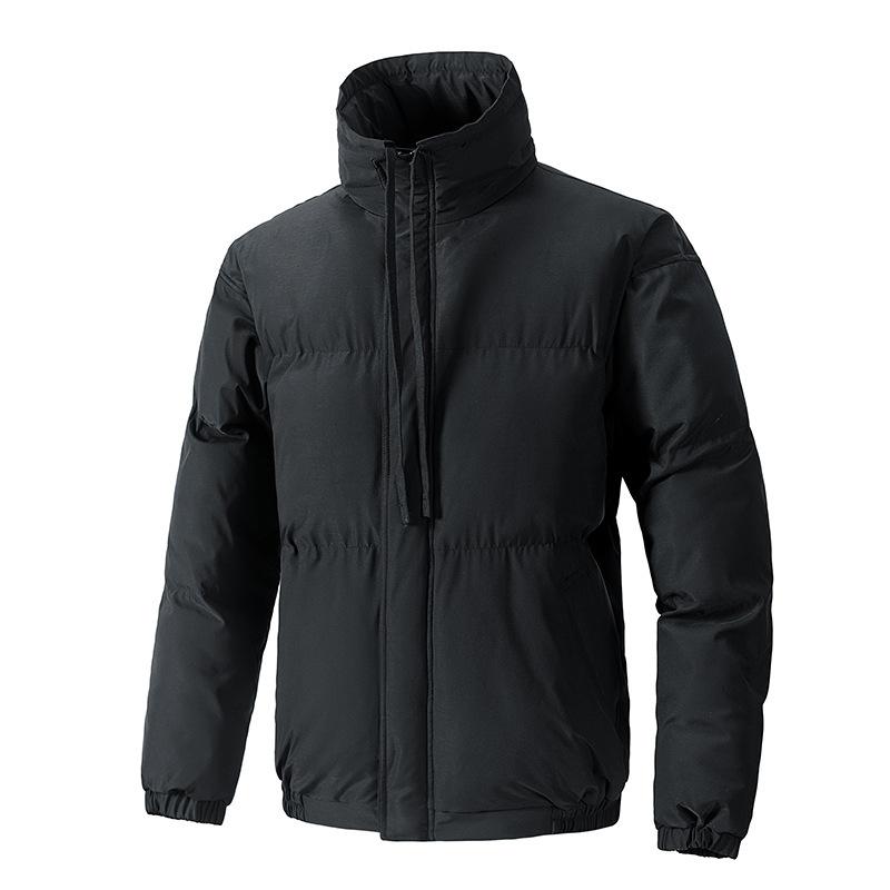 

8XL Oversized Cotton Jacket for Men In Winter, Thick Stand Up Collar Waterproof Bread Jacket, Loose Cotton Jacket for Casual Wear L