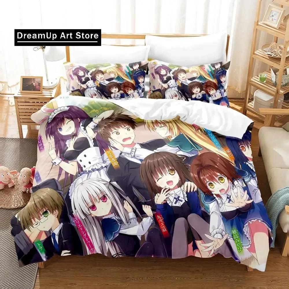New 3d Print Kawaii Anime Absolute Duo Bedding Set Single Twin Full Queen King Size Bed Set Adult Kid Bedroom Duvet cover Sets