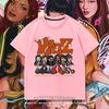 Comfort Breathable KATSEYE Girls Graphic Tee Korean Pop Team Lettering Member Photo Summer Daily Home Outdoor Casual Wear Top