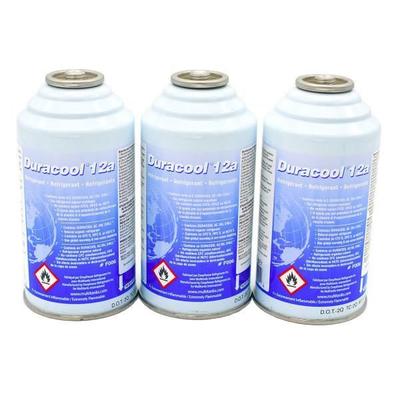 Lote de 3 latas Duracool 12a, substitui o R12, R134a e 1234yf