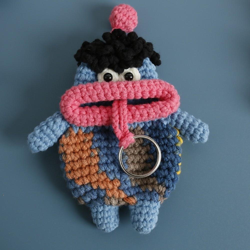 Key Protector Hand Knitted Key Case Pull Out Handmade Key Pouch Finished Product Funny Key Holder Daily Use
