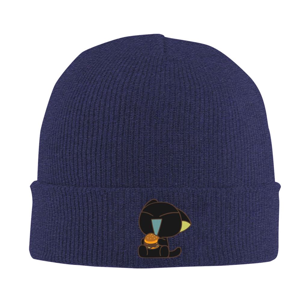 Luo Xiaohei Beanie Hats Cute Cat Bonnet Hats Adult Unisex Retro Outdoor Skullies Beanies Spring Design Elastic Caps