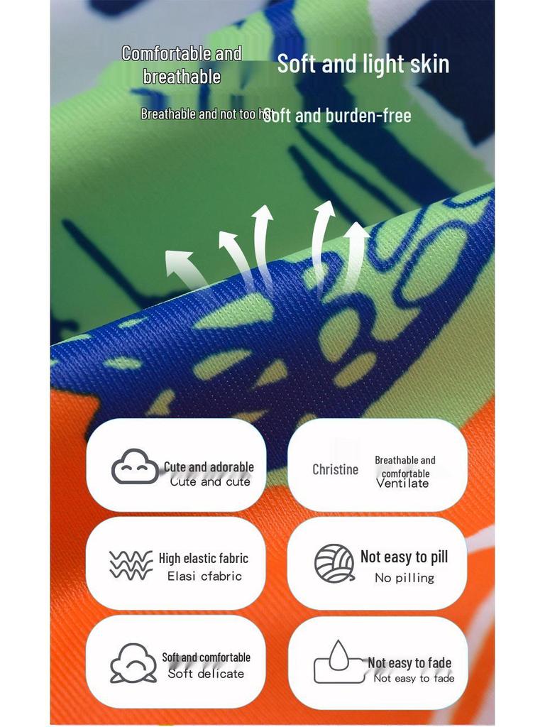 3-Piece Boys' Dinosaur Swim Set: Long Sleeve, Pants, and Shorts - Bright Colors, Sun Protection, Durable